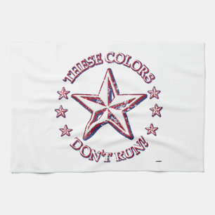 These Colors Don't Run! Star Towel
