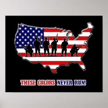 These Colors Never Run! Poster by s_and_c at Zazzle