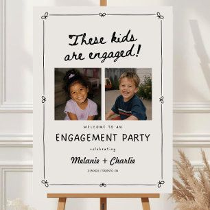 These Kids Are Engaged Sign, Engagement Party Welc Foam Board