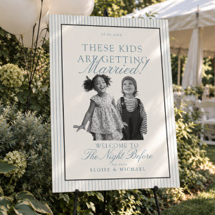These Kids Are Getting Married Black & White Photo Foam Board