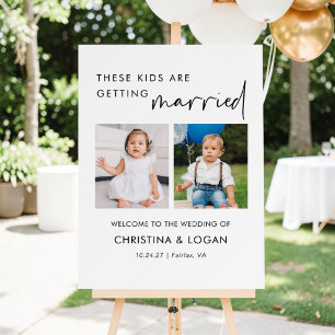 These Kids Are Getting Married Photo Wedding Foam Board