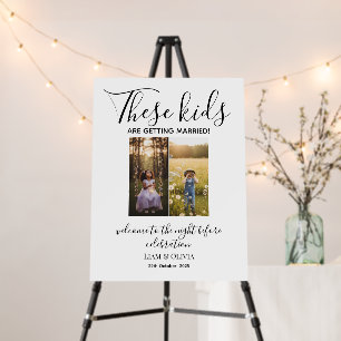 These Kids Are Getting Married & Rehearsal Dinner Foam Board