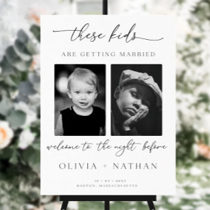 These Kids Are Getting Married Rehearsal Dinner Foam Board