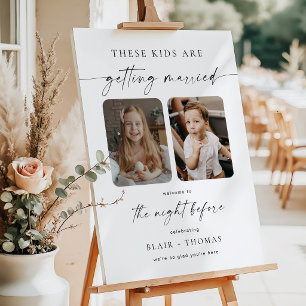 These Kids Are Getting Married Rehearsal Dinner Foam Board