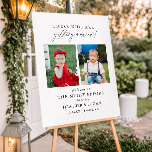 These Kids Are Getting Married Rehearsal Dinner Foam Board