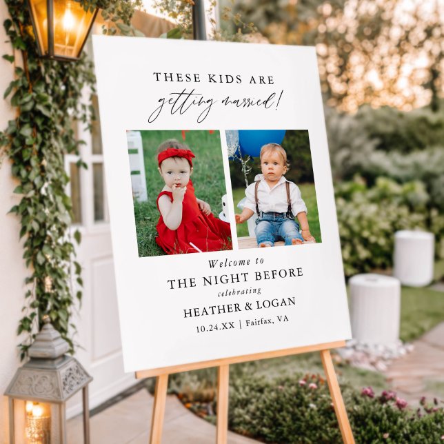 These Kids Are Getting Married Rehearsal Dinner Foam Board (Creator Uploaded)