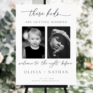 These Kids Are Getting Married Rehearsal Dinner Foam Board