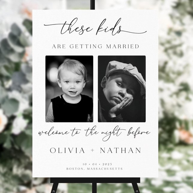 These Kids Are Getting Married Rehearsal Dinner Foam Board (Creator Uploaded)