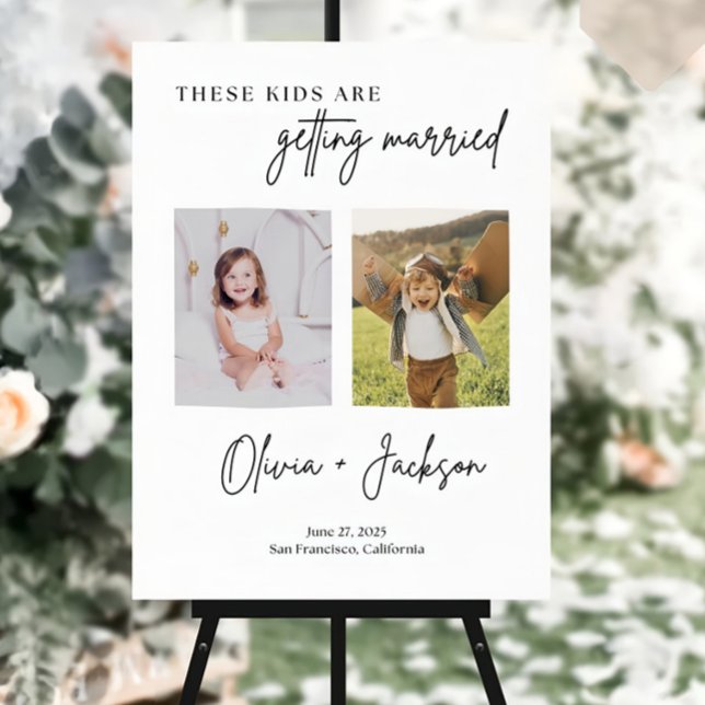 These Kids are Getting Married Rehearsal Dinner Foam Board (Creator Uploaded)