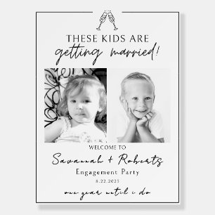 These Kids Are Getting Married Rehearsal Dinner Foam Board