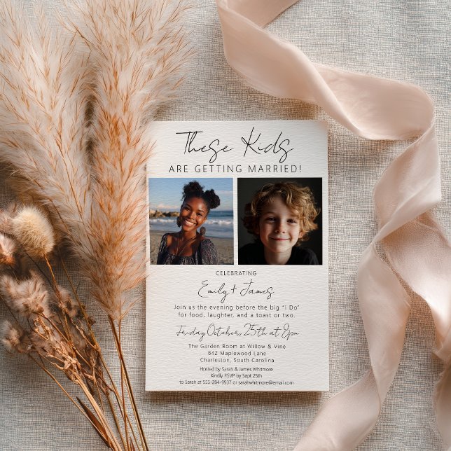 These Kids Are Getting Married Rehearsal Dinner Invitation (These Kids Are Getting Married Rehearsal Dinner Invitation)