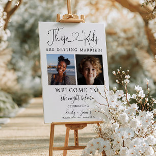These Kids Are Getting Married Rehearsal Wedding Foam Board
