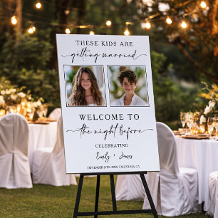 These Kids Are Getting Married Rehearsal Wedding Foam Board