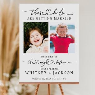 These Kids Are Getting Married Sign Template, Rehe