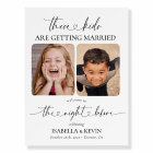 These Kids Are Getting Married Sign, The Night Bef