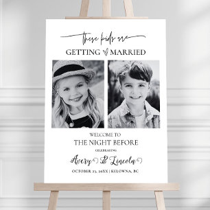 These Kids Are Getting Married Sign, The Night Bef Foam Board