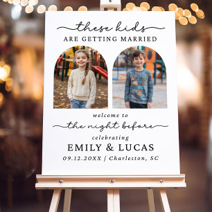 These Kids Are Getting Married Sign, The Night Bef Foam Board