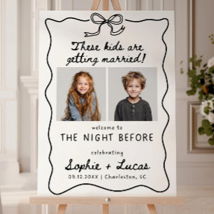 These Kids Are Getting Married Sign, The Night Bef Foam Board
