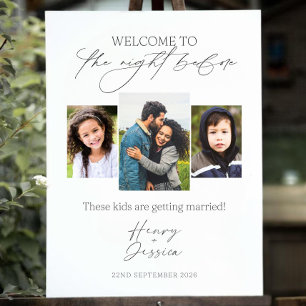 These Kids Are Getting Married Sign, The Night Bef Foam Board