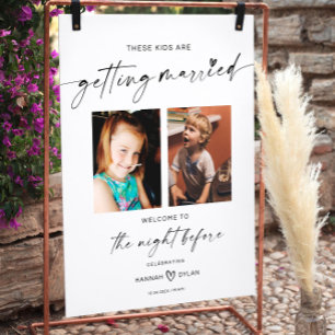 These Kids Are Getting Married Sign, Wedding Rehea Foam Board