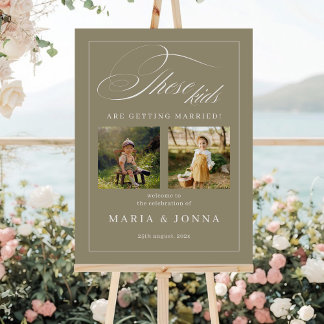 These Kids Are Getting Married The Night Before Foam Board