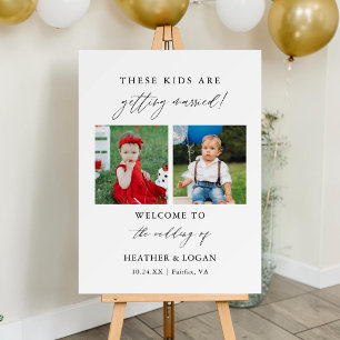 These Kids Are Getting Married Wedding Welcome Foam Board