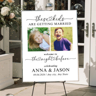 These Kids Are Getting Married Welcome Sign, Edita Foam Board