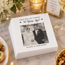 These Kids Got Married Wedding Anniversary Napkins