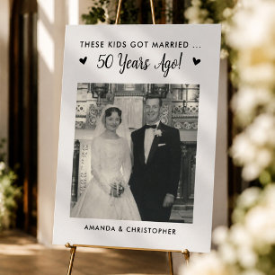These Kids Got Married Wedding Anniversary Sign