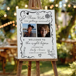 These Kids Night Before Photos Rehearsal Dinner Foam Board