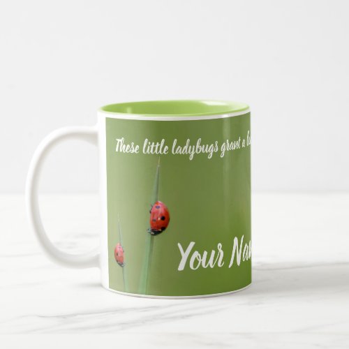 These little ladybugs grant a lucky day Two_Tone  Two_Tone Coffee Mug