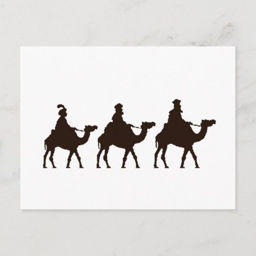 These Three Kings of Orient Are Christmas Drawing Holiday Postcard