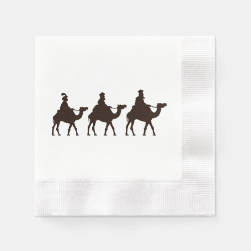 These Three Kings of Orient Are Christmas Drawing Napkins