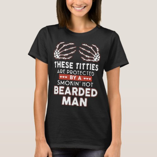 these tittlies are protected by a smoking hot bear T_Shirt