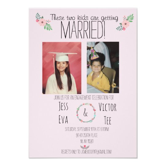 These two kids are getting married! card  Zazzle.com