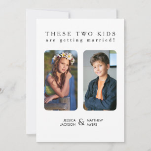 These Two Kids are Getting Married Childhood Pics Invitation