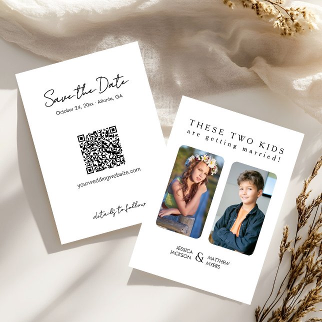 These Two Kids are Getting Married Childhood Pics Invitation (Creator Uploaded)