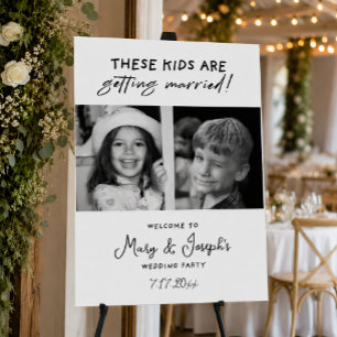 These Two Kids Are Getting Married Customizable Foam Board
