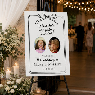 These Two Kids Are Getting Married Customizable Foam Board