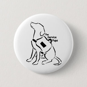 TheServicePups-Button Pinback Button