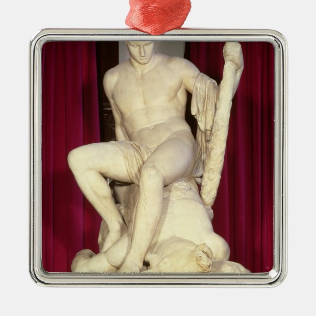 Theseus and the Minotaur, 1782 Metal Ornament (Front)