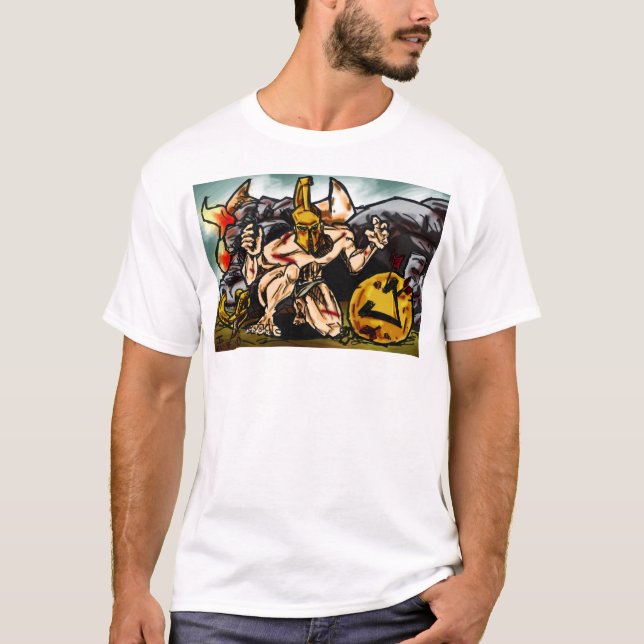 Theseus Slays the Minotaur T-Shirt (Front)