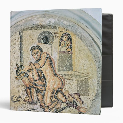 Theseus wrestling with the Minotaur 3 Ring Binder