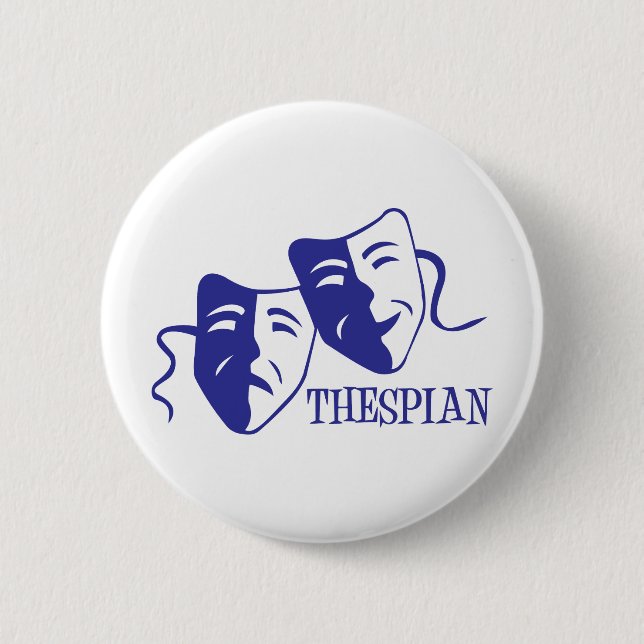 thespian blue button (Front)