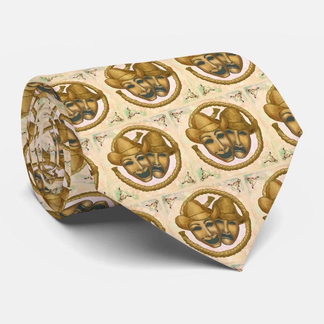 Thespian Cowboy  Neck Tie (Rolled)