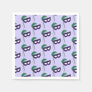 Thespian Drama Theatre Masquerade Mask Mardi Gras Napkins