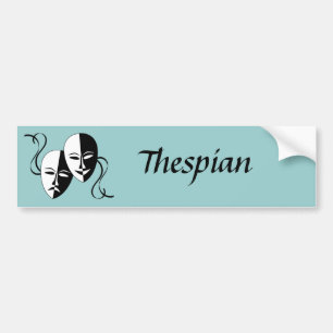 Thespian Masks Bumper Sticker
