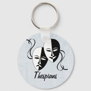 Thespian Masks Customizable Keychain