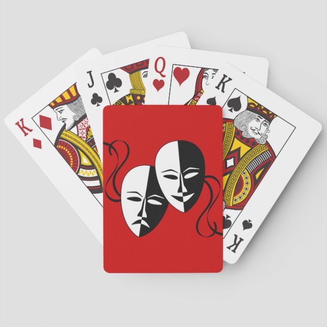 Thespian Masks Poker Cards (Back)