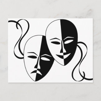 Thespian Masks Postcard
